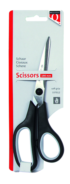 schaar, scissor, soft grip, inox, staalkwaliteit