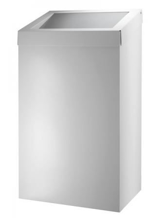 Dutch Bins Afvalbak gesloten Metaal Wit 50ltr