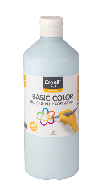 Plakkaatverf Creall basic pastel blauw 500ml Plakkaatverf Creall basic pastel blauw 500ml